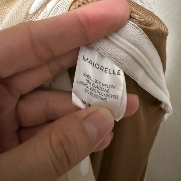 Majorelle Heidi Sheer Mesh Chiffon Polka Dot Ruffle Midi Skirt size M - Picture 6 of 6